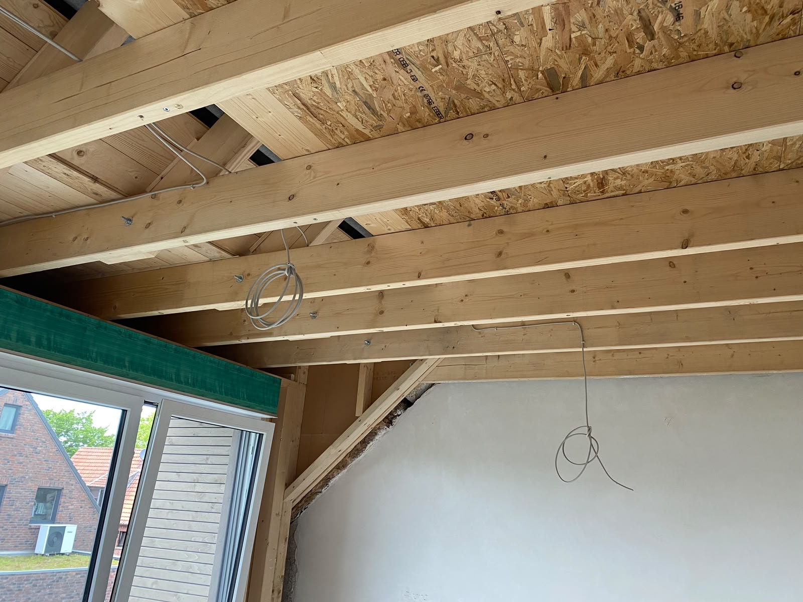 Holzkonstruktion Dachausbau mit OSB-Platten